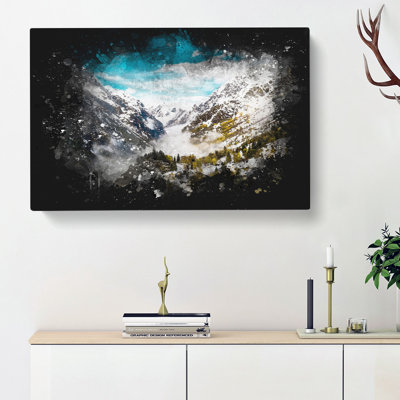Mountain View In France - Wrapped Canvas