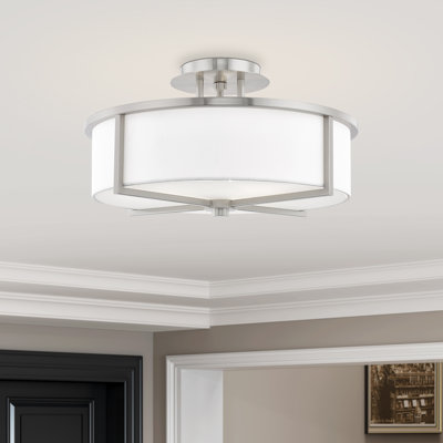 Plafonnier semi-encastré 3 lumières 16 po Charlieann