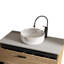 , Lavabo intégré en céramique blanc brillant - teint, lisse non poreux, 15,9 po de largeur, profondeur, 4,62 po de hauteur, 17,74 lb, idéal pour la rénovation de salle de bain
