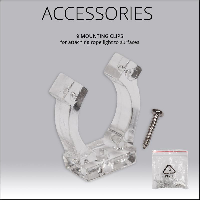 18FT 216 Light End-to-End Connectable Rope Lights, Red