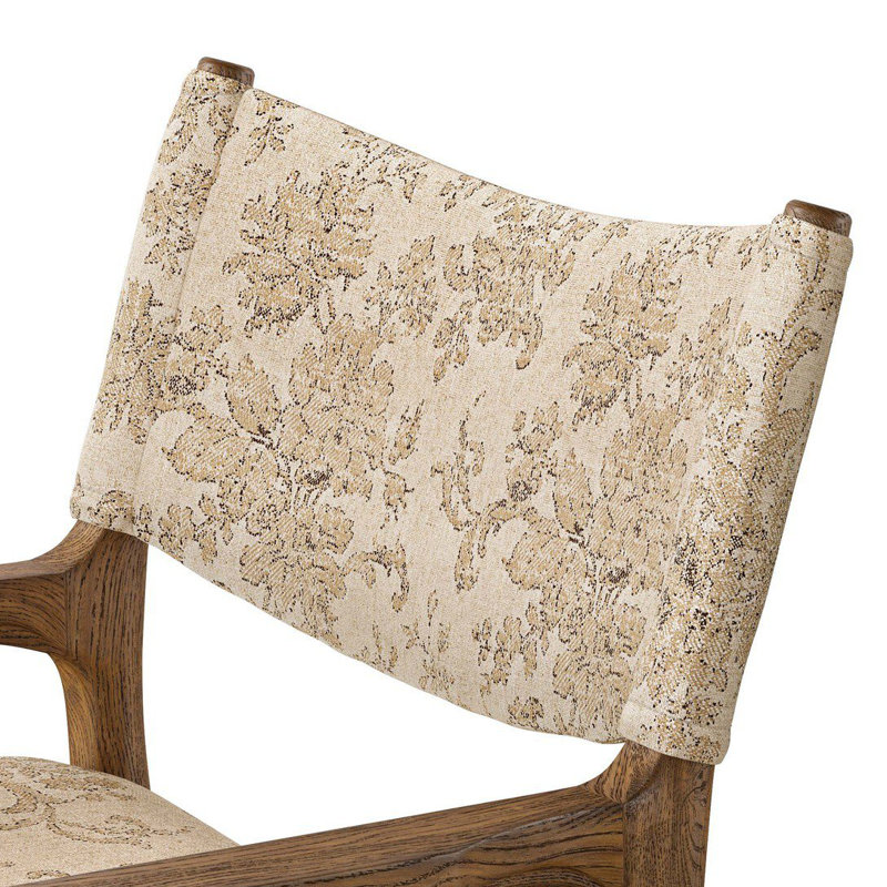 Fauteuil de salle à manger Tara Yokum, Chêne grillé, Fallingbrook naturel