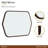 Houston Wall Accent Mirror - Walnut