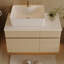 Petit meuble-lavabo flottant simple 31,5 pouces avec lavabo-125515238