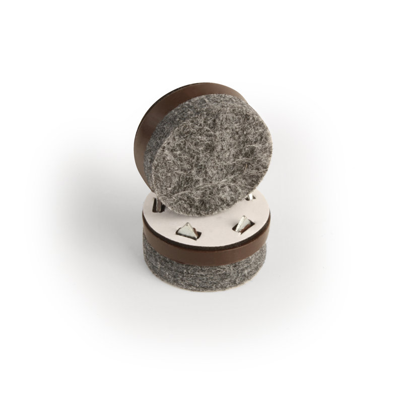 GorillaFelt 1 Inch Round Wool Blended Felt Chair Glides