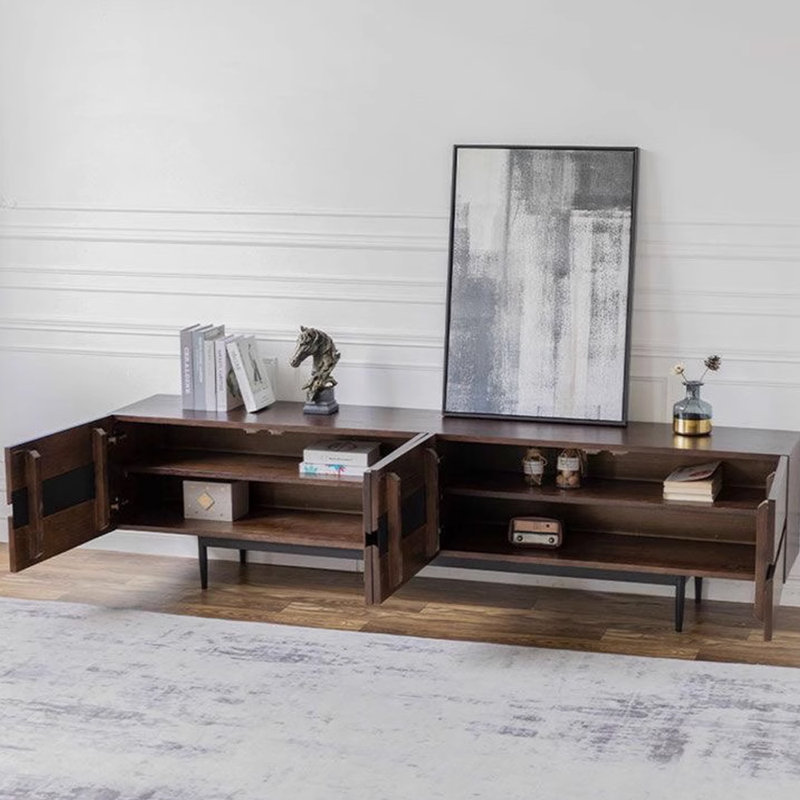 Meuble télé rétro et simple, H 23,62 po x l 78,74 po x P 15,74 po