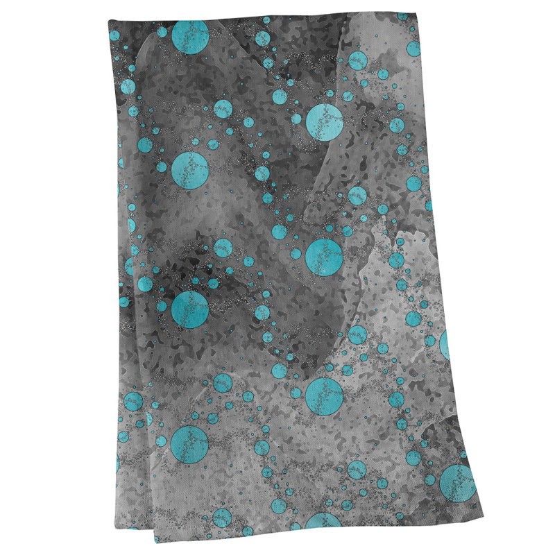 Mcguigan Tea Towel Kitchen Towel, Poly Twill, Black/Blue