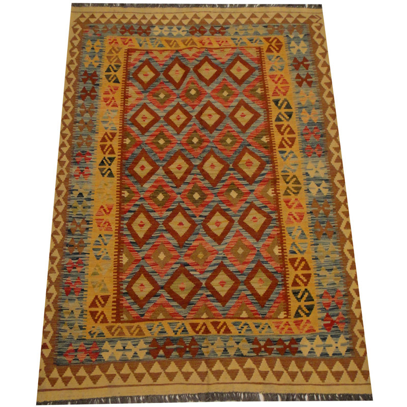 Tapis rouille tissé à la main Azpeitia