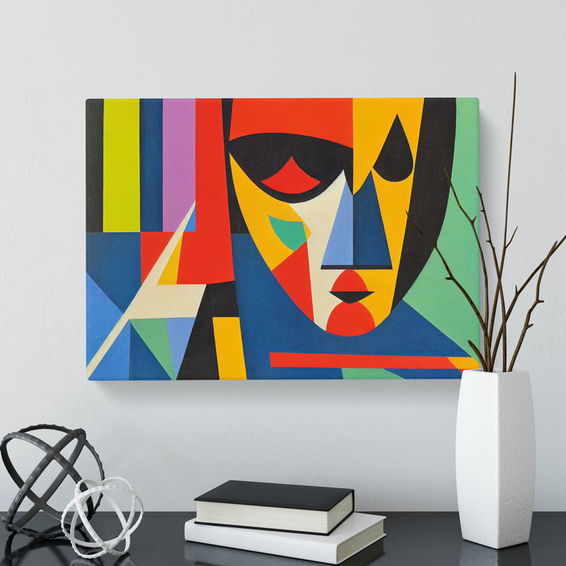 Abstract Woman In Colour Vol.4 - Wrapped Canvas, 35cm H x 50cm W x 3cm D