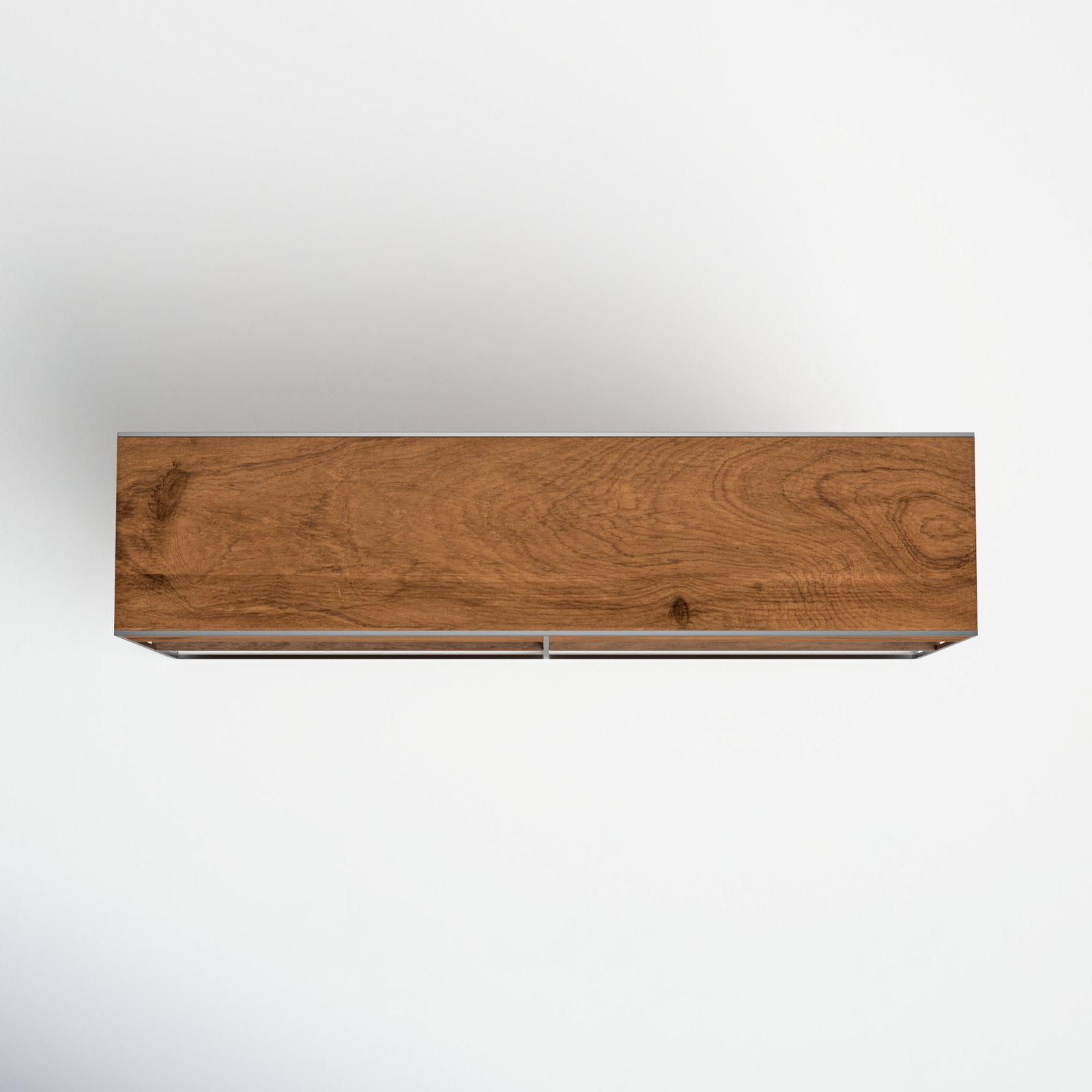 Ophelia 63'' Solid Wood Console Table, Brown, Silver