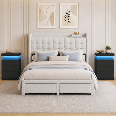 Chrisha Upholstered Bedroom Set