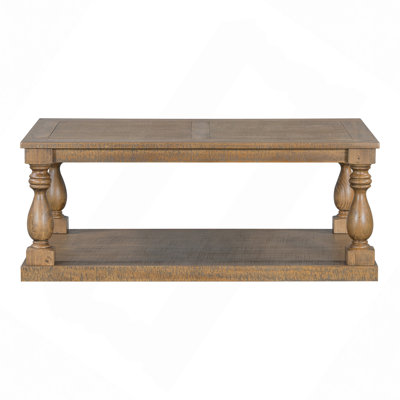 Coffee Table with Floor Shelf