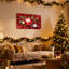 Ensemble de 3 impressions sur toile en forme de flocon de neige-1444951338