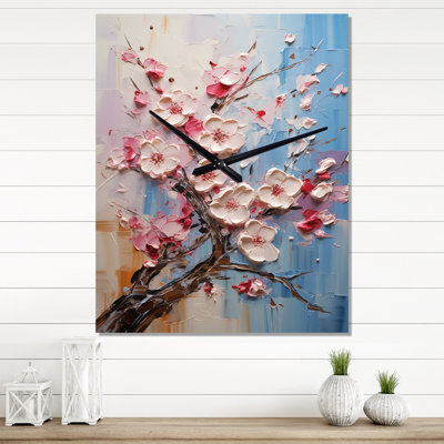 Asian Art Sakura Serenity II - Asian Modern Wall Clock