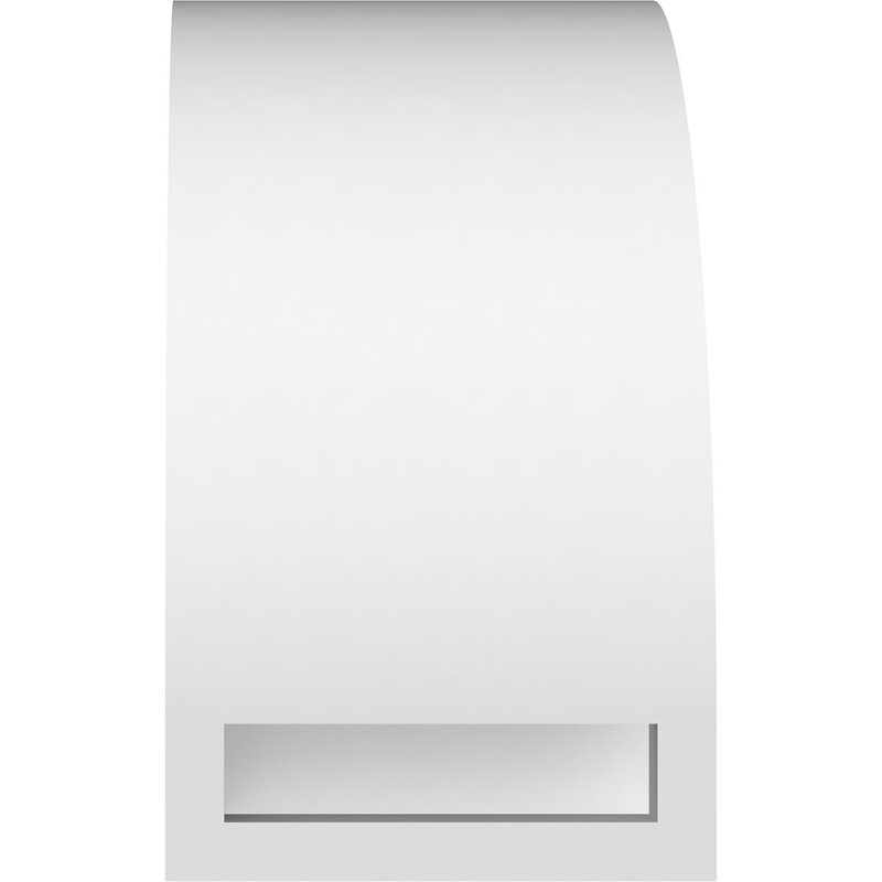 Attelle de genou standard en PVC de qualité architecturale, H 6 po x l 3 po x P 6 po
