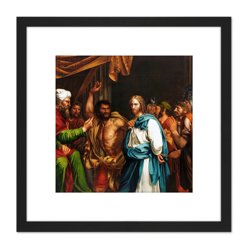 Jesus House Annas Biblical 1 Piece Single Picture Frame Painting