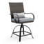 Chaise de salle à manger d'extérieur en métal avec coussin Arosa