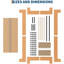 Structure de lit plateforme, lit en bois Boho avec lattes silencieuses, aucun sommier nécessaire, mobilier de chambre naturel, base de lit en bois robuste, assemblage facile-312347518