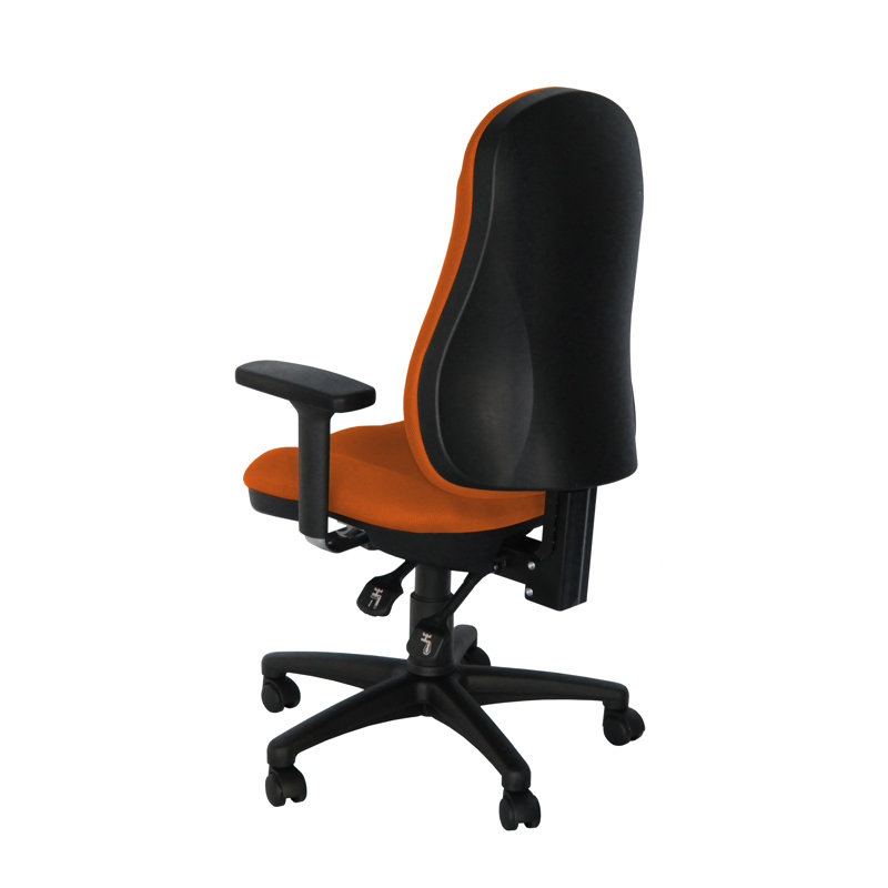 Office Chair, Adjustable Armrests, Orange