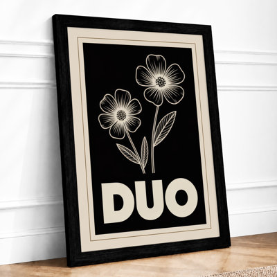 Duo Blooms Botanical - Framed Print