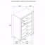 Commode de chambre à 5 tiroirs (commode)