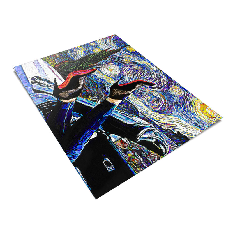«Starry Night Stilettos» par Vincent Van Gogh - reproduction non encadrée, H 8 po x l 12 po x P 0,1 po