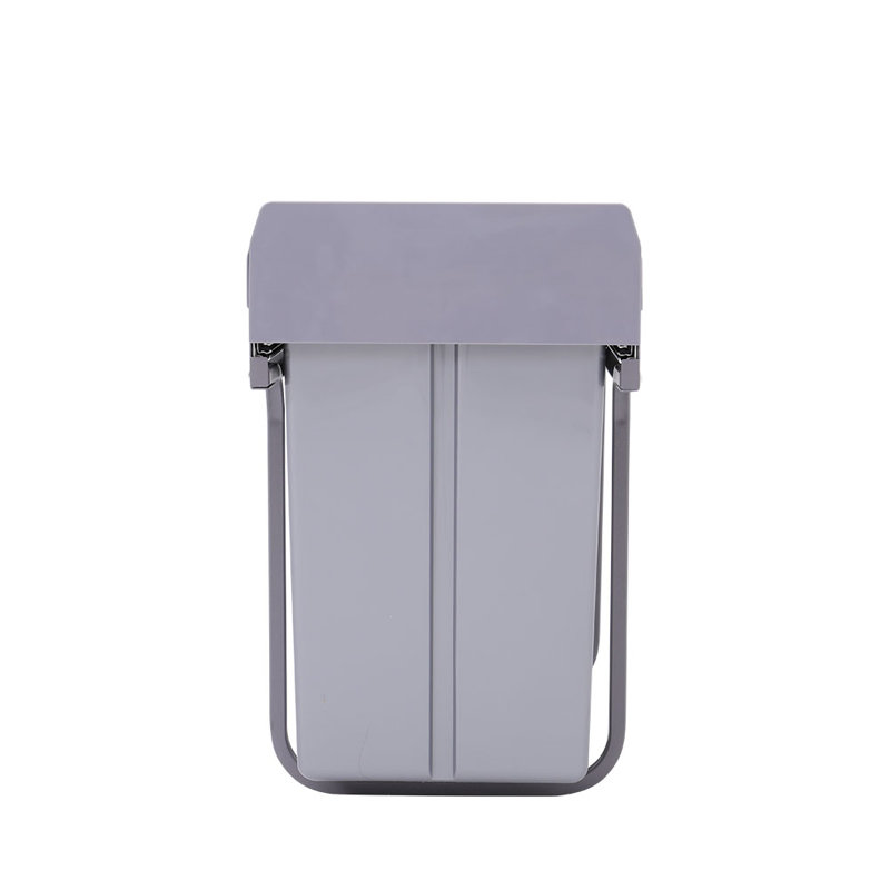 Plastic Manual Lift Pull Out Rubbish Bin - 30L