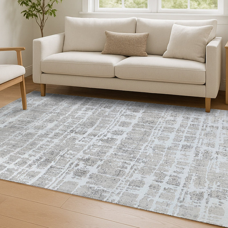 Creative Home Ideas Beaufort Charleston Greer & Sumter Rug, Grey, 8'6" x 13'