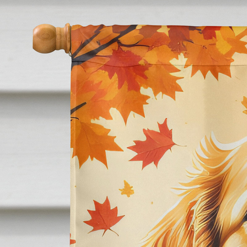 Drapeau de Golden Retriever Fall House
