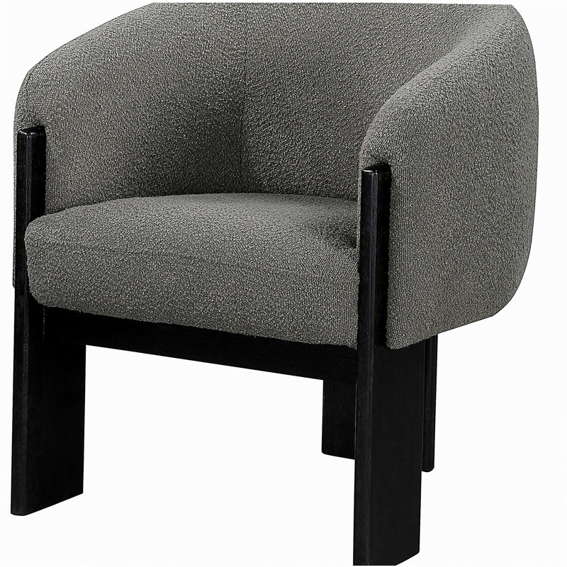 Fauteuil d'appoint rembourré brun Maciel