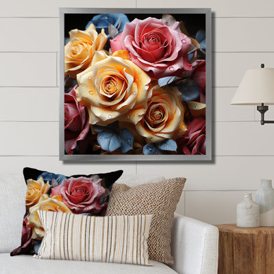 Des roses multicolores s'animent au pinceau