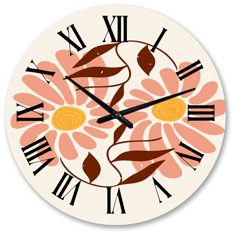 Horloge murale rétro avec paysage lunaire VI, Grand