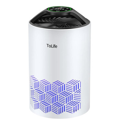 Purificateurs d'air pour la chambre à coucher, purificateur d'air HEPA pour les allergies aux animaux de compagnie, purificateur d'air à virus pour la poussière, purificateur d'air portable pour bébé avec mode de sommeil à faible bruit pour le burea