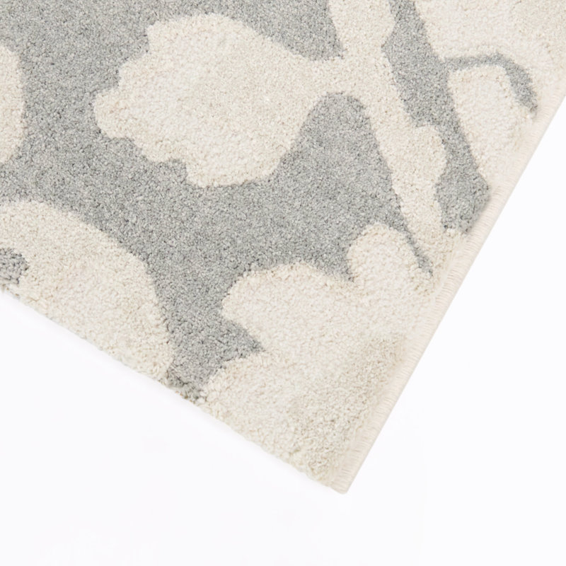 Tapis traditionnel biologique Nandor bleu/beige, 7 pi 10 po x 10 pi