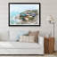 Maison de rêve par le paysage marin - peinture sur toile-67390355-67390358