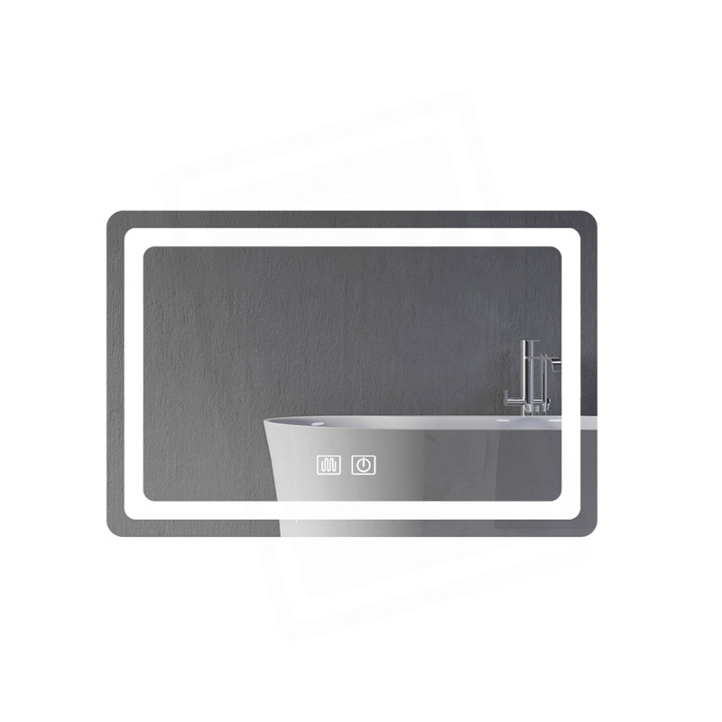 15 po Miroir de salle de bain H LED en cristal poli pour salle de bain, 15,75 po x 23,62 po