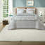 Cotton Blend Striped and Paisley Duvet Cover Set
