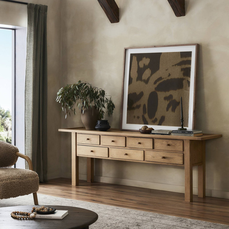 Edgerton Console Table-Natural Light Oak