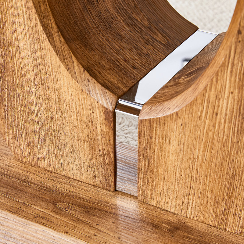 Minimalist Square & Rectangular Coffee Table - , Wood, Stable Base Modern Wood Pair Rectangular, Functional Elegant