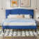 Auxter Platform Bed Frame with Height Adjustable Upholstered Headboard No Box Spring Needed