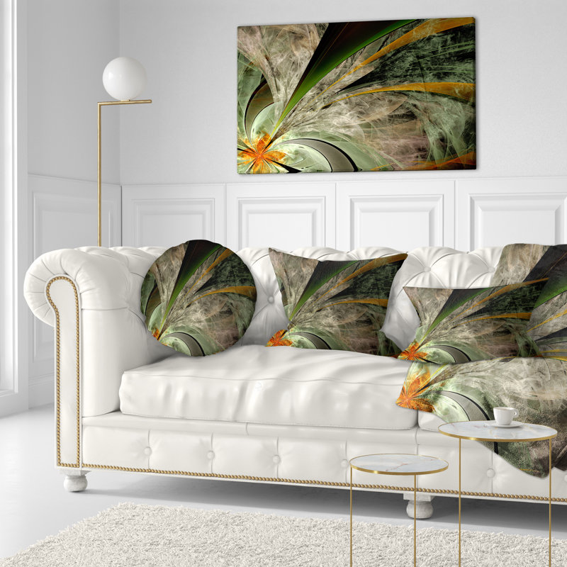 Coussin lombaire en fleur symétrique floral