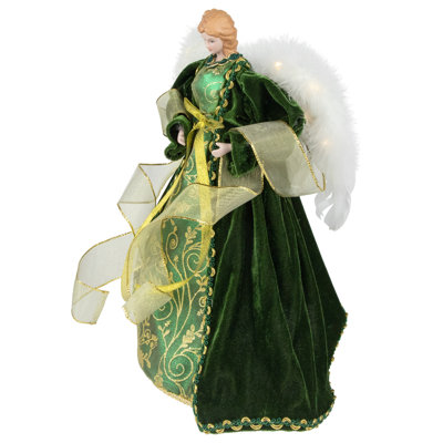 Angel with Lighted Wings Christmas Tree Topper