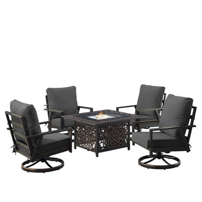 Aaleyah Outdoor 6 - Piece Conversation Set