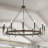Allegra 46" W 12-Light Wagon Wheel Chandelier-961189190
