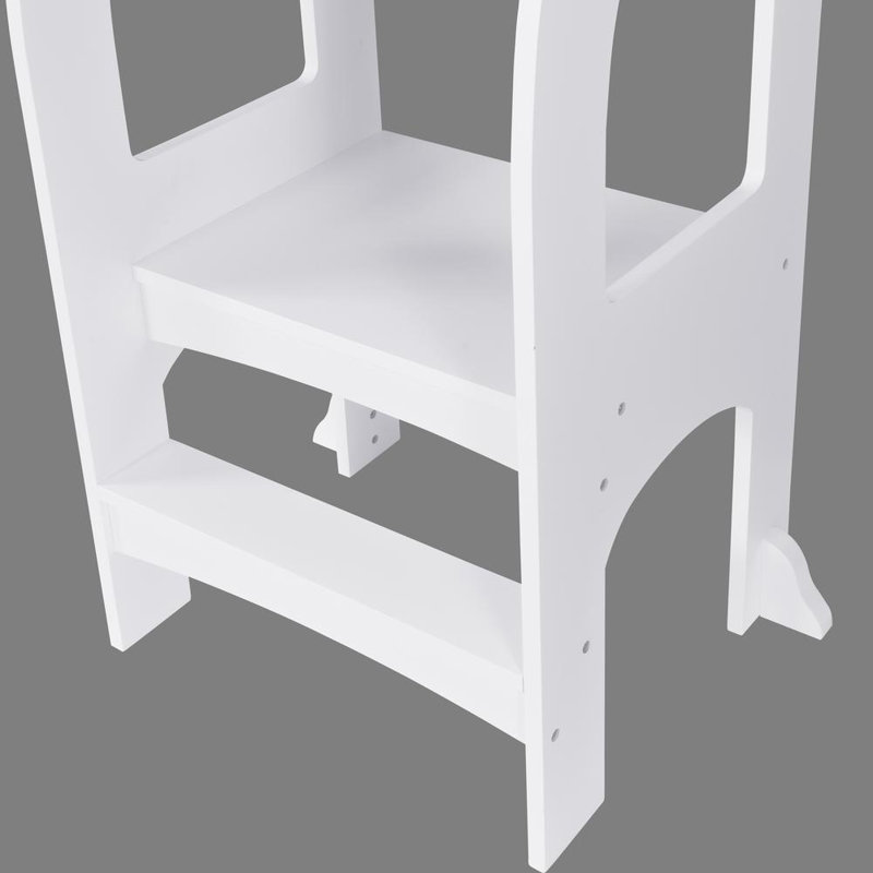 Tour pour enfant debout, marchepieds, marchepied pour tout-petit, Blanc