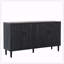 Cabine de rangement moderne en bois noir-898164349