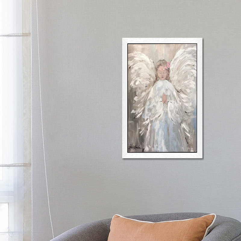 My Angel by Debi Coules - Painting on Canvas, 66.04 cm H x 45.72 cm W, Brown Framed
