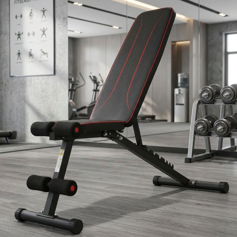 Premium Adjustable Weight Bench - 660LBS Capacity With 8-Position Adjustment & Enhanced Stability Design