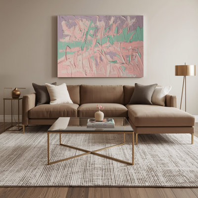 Neo Expressionism 86 Beige Canvas Wall Art