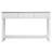  51.18in White 2-Layer 3-Draw MDF Grille Foyer Table