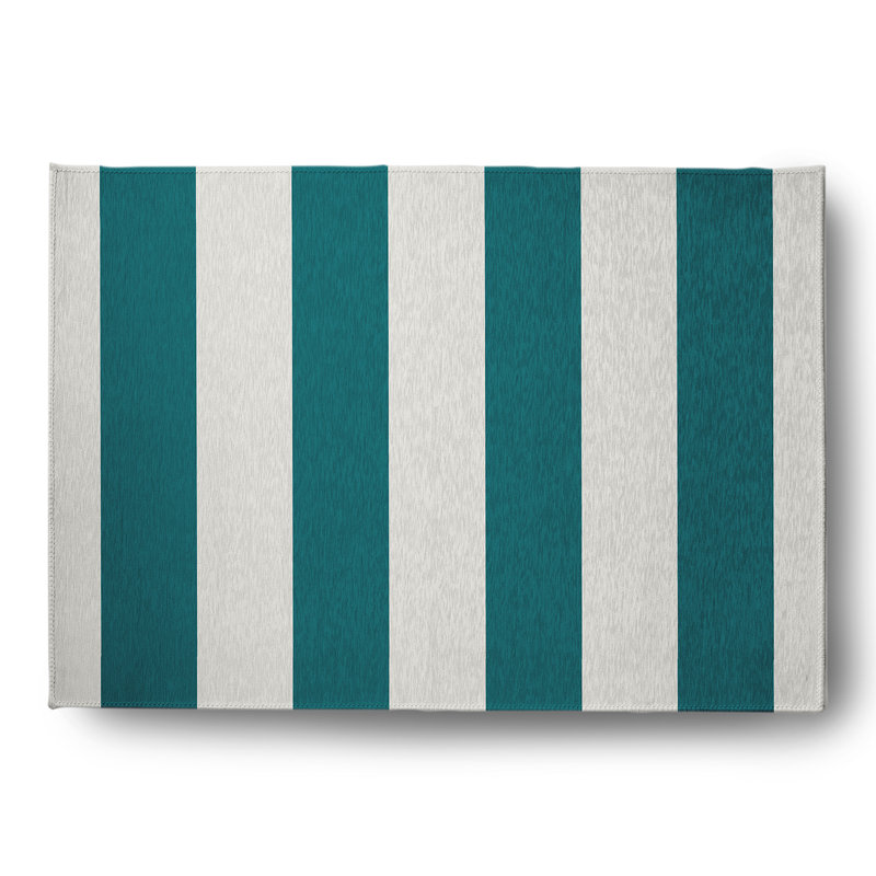 Lucene Chenille Striped Indoor Rug, Rectangle 5' x 7'